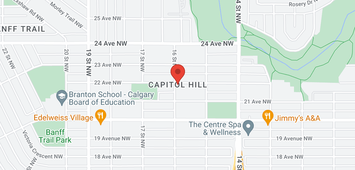 map of 2503 17A ST NW